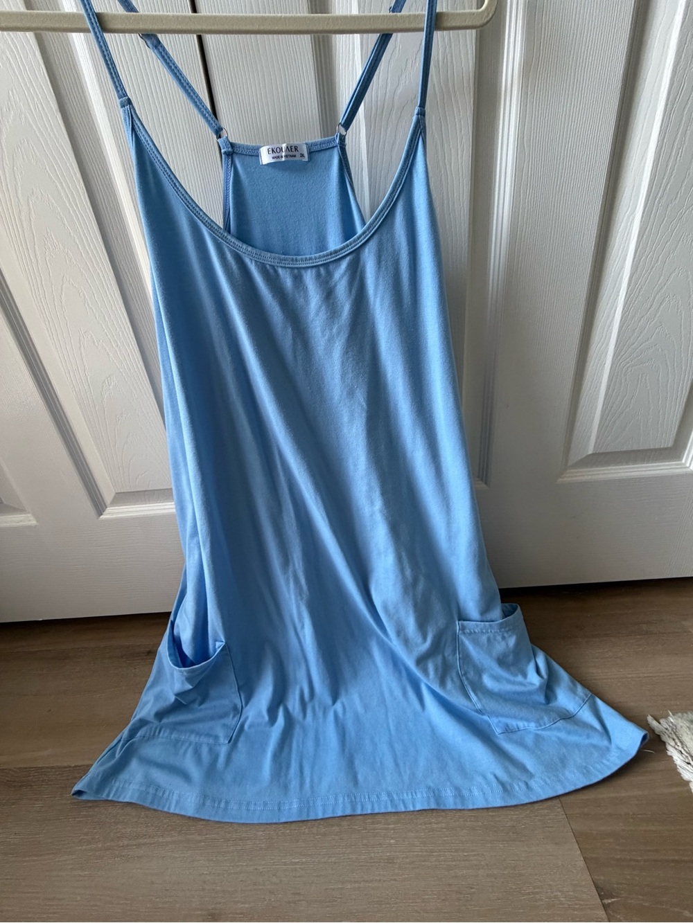 Blue Racerback coverup - Picture 2 of 4